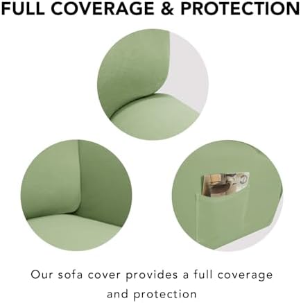 PureFit Stretc Recliner Chair Covers Fleece Soft Couch Covers for Sofa - Image 4