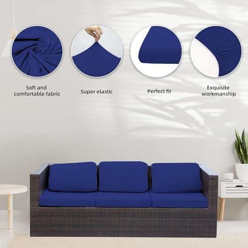 8 Pcs Outdoor Cushion Covers, Patio Sofa Cushion Covers Replacement - Image 4