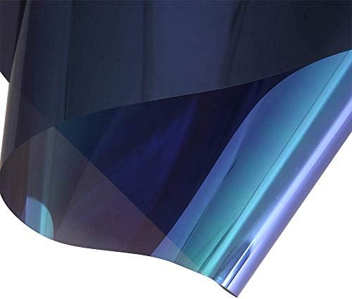 Transparent Decorative Window Film Anti UV Colorful Adhesive Vinyl Heat Insulation Solar Window Tinting Sheets Glass Film for Christmas Home Decoration, 24Inch x 33Feet, Purple - Image 3