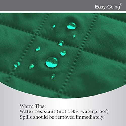 Easy-Going Reversible Couch Cover, Recliner 22 in, Green/Christmas Red - Image 4