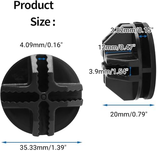 Litoexpe 36 Pcs Black Wire Cube Plastic Connectors - Image 2