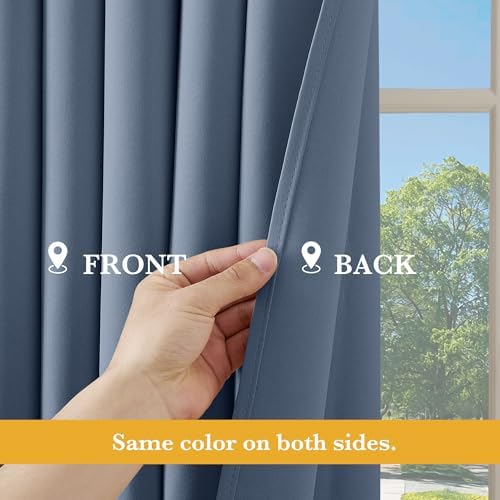 RYB HOME Blackout Thermal Insulated Curtain for Sliding Glass Door - Image 5