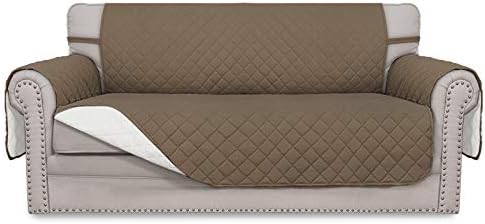 Easy-Going Reversible Couch Cover, 2 Cushion Sofa, Camel/Ivory by Easy-Going