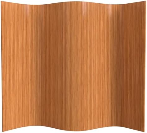 Red Lantern 6 ft. Tall Bamboo Wave Screen - Natural by RedLantern