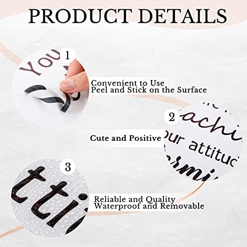 Fumete 9 Pcs Inspirational Vinyl Wall Decals, Peel and Stick, Classic - Image 2