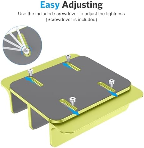 OMOTON Dual Vertical Desk Laptop Stand Holder, Fits MacBook Air/Pro, Citron - Image 5