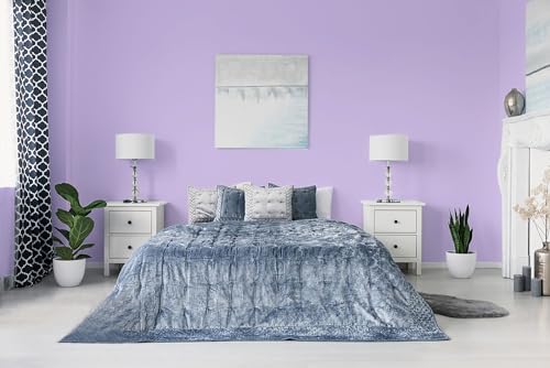15.7"x118" Purple Wallpaper Peel and Stick Wallpaper for Bedroom Renter Friendly Wall Paper Purple Contact Paper for Cabinet Solid Color Self-Adhesive Removable Wallpaper Matte Vinyl Roll - Image 6