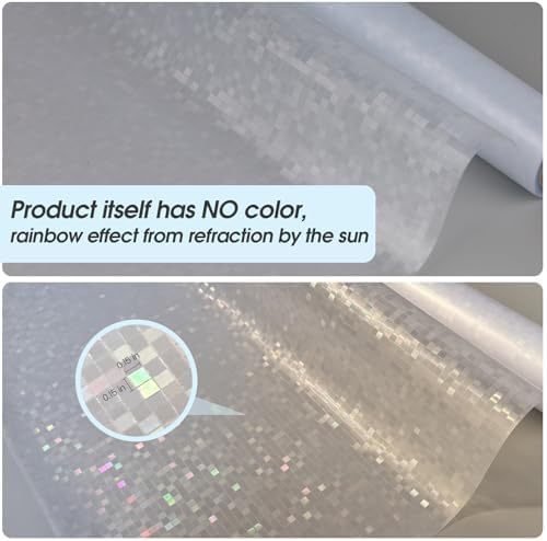 KESPEN Mosaic Rainbow Window Privacy Film Stained Glass, 29.5In X13.1Ft - Image 3