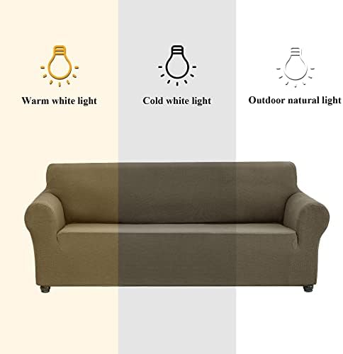 Joccun Stretch Chair Couch Cover,1-Piece Sofa Slipcover Spandex Sofa Covers with Elastic Bottom,Washable Furniture Protector for Dogs, Cats, Kids (Armchair,Fossil) - Image 3