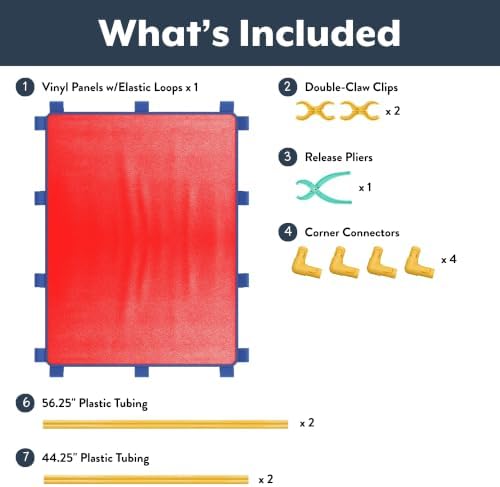 Children's Factory Room Divider 59.5" x 47.5", Red, Big Screen - Image 3