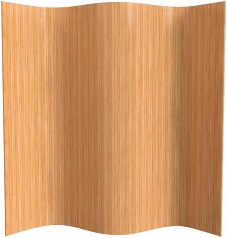 Red Lantern 7 ft. Tall Bamboo Wave Screen - Honey by RedLantern