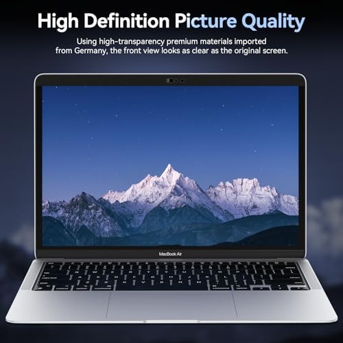 Magnetic Privacy Screen Protector Compatible With MacBook Pro 13 Inch(2016-2022, M1, M2)/MacBook Air 13 in (2018-2021, M1), Removable Anti Spy Blue Light Glare Shield Laptop Privacy Filter - Image 6