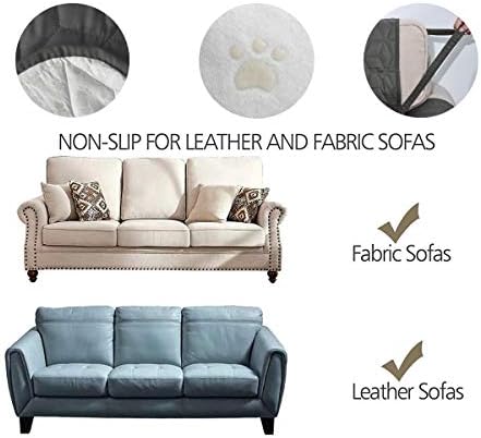 Ameritex Couch Sofa Slipcover 100% Waterproof Nonslip Quilted Furniture Protector Slipcover for Dogs, Children, Pets Sofa Slipcover Machine Washable (Green, 78'') - Image 4