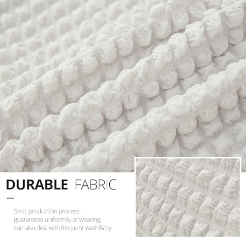 NICEEC Sofa Covers Ivory Couch Cover Stretch Sofa Slipcovers with Skirt - Image 5