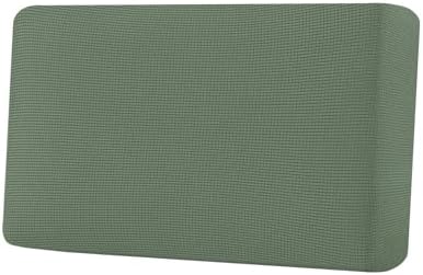 H.VERSAILTEX Super Stretch Individual Seat Cushion Covers Sofa Covers Couch Cushion Covers Slipcover Sets Thick Jacquard Textured Twill Fabric (1 Piece Loveseat Cushion Cover, Loden Frost) by HVERSAILTEX