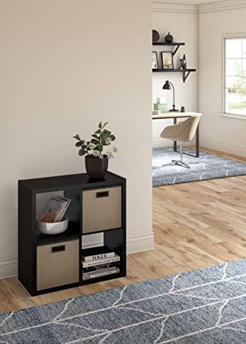 ClosetMaid Decorative Open Back 4-Cube Storage Organizer, Black - Image 4