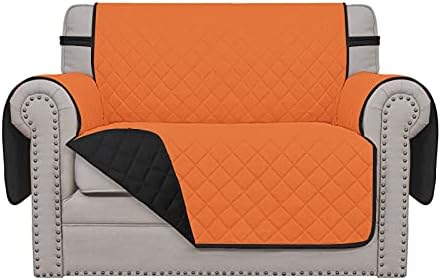 Easy-Going Reversible Couch Cover, Oversized Chair, Orange/Black by Easy-Going