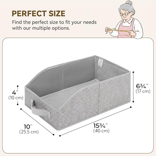 GRANNY SAYS Trapezoid Closet Organizers, 10" Lx15¾Wx6¾H, Gray, 6-Pack - Image 6