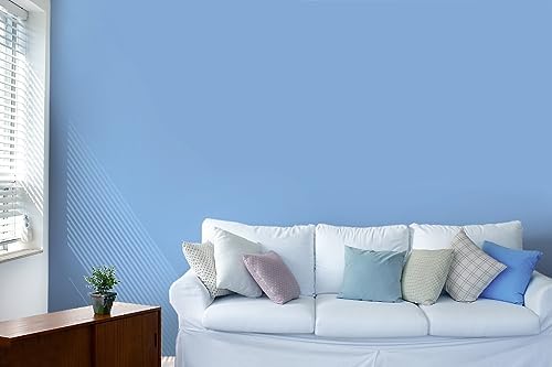 15.7" x 118" Light Blue Peel and Stick Wallpaper Blue Contact Paper Waterproof Self Adhesive Wallpaper Removable Easy to Clean Vinyl Decorative for Desk Wallcovering Countertop Cabinet - Image 6