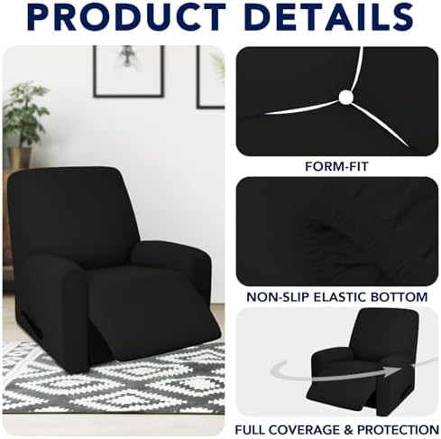 PureFit Waterproof Recliner Chair Cover Slipcovers for Couches and Sofas - Image 4