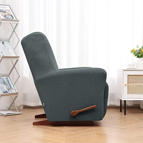 KEKUOU Recliner Chair Covers, 1-Piece Lazy Boy Recliner Covers,Grey - Image 3