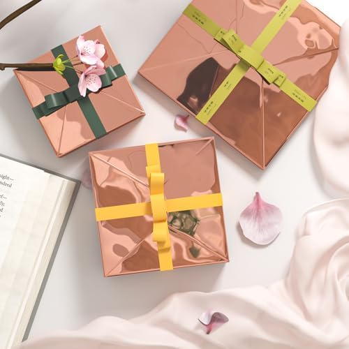 LaCheery 15.8"x80" Gold Mirror Stickers Self Adhesive Flexible Mirror Sheets Non Glass Mirrors Sticker Film Gold Wallpaper Peel and Stick Mirrors Reflective Paper for Crafts Wall Decor Vinyl Wrap Roll - Image 2