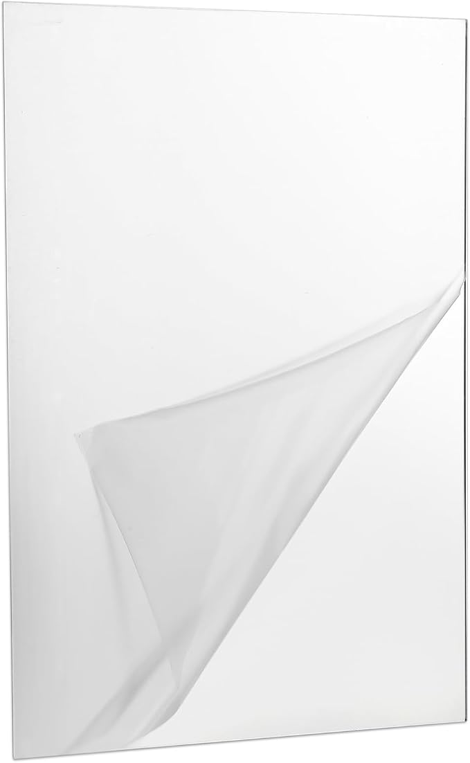Sibba 1 PC Unbreakable Acrylic Flexible Mirror Peel and Stick Mirror Sheet - Image 2