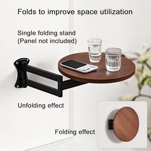 Side Table Living Room Shelf Brackets,Wall Foldable and Rotatable - Image 3