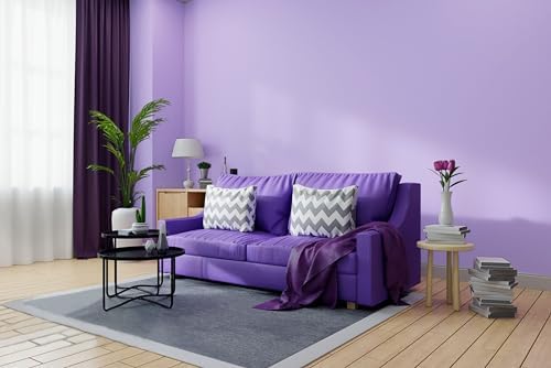15.7"x394" Purple Wallpaper Peel and Stick for Bedroom Renter Friendly Wall Paper Purple Contact Paper for Cabinet Solid Color Self-Adhesive Removable Wallpapers Matte Vinyl Roll - Image 4