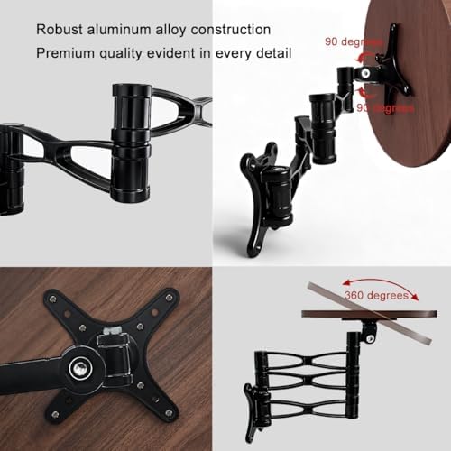 Wall Floating Nightstand Bracket,Foldable,Rotatable,Space Saving - Image 4