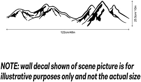 Big Mountains Wall Stickers Family Landscapes Wall Decals Beautiful Art Mural Decor Wallpaper for Living Room Bedroom Office Home Background Decoration | Family Landscapes Wall Decals, Beautiful Art Mural Decor Wallpaper for Living Room Bedroom Office ... - Image 2