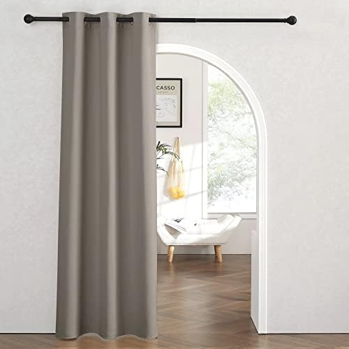 RYB HOME Temporary Doorway Curtains Blackout Privacy Room Divider Curtains by RYBHOME