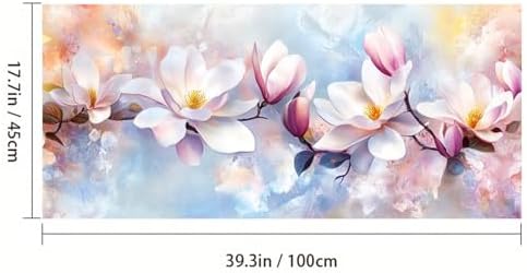 HOMETITUTE Rainbow Flowers Privacy Window Film 39.3x17.7 Inch PVC - Image 3