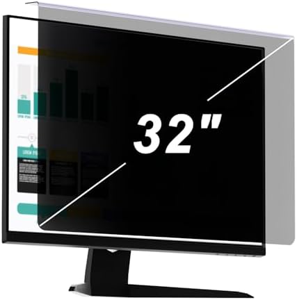 32 Inch Hanging Computer Privacy Screen | Anti-Spy | Blue Light by RedANGEL