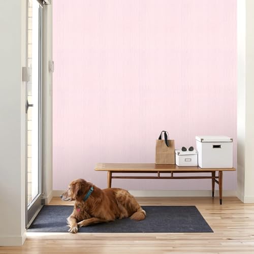 Pink Grasscloth Peel and Stick Wallpaper Texture Contact Paper A Set of 15.7" X 480" Self-Adhesive Linen Removable Wallpaper Cabinets Counter Top Liners - Image 2