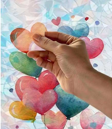 Cmialusie Coffee Balloon Window Film 39.3 x 17.3 Inch Cling - Image 7