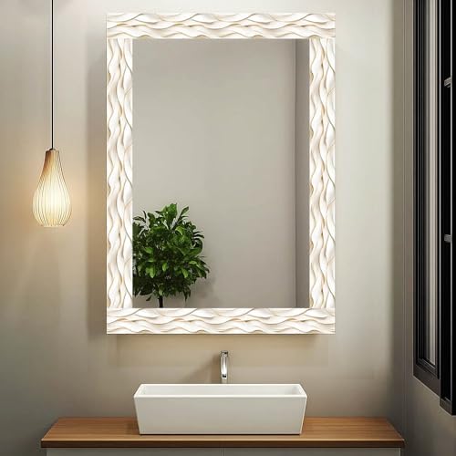 IVN Wallpaper Border Peel and Stick Wall Ivory Gold Waves 4x196 Inch - Image 2