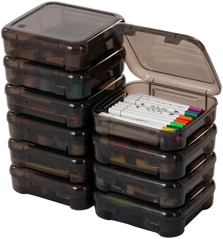 IRIS USA Scrapbook Case |Made in USA| Fits 6"x6" - Thick (10-Pack) - Gray by IRISUSA