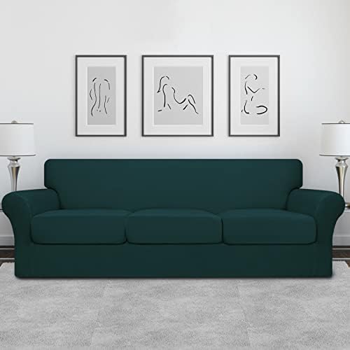 Easy-Going 4 Pieces Oversized Stretch Couch Cover for Dogs Washable - Image 2