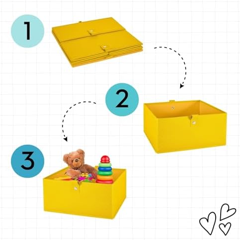RiverRidge Folding Storage Bins - 6-Pack of 5in Tall Taupe Cubes - Image 4