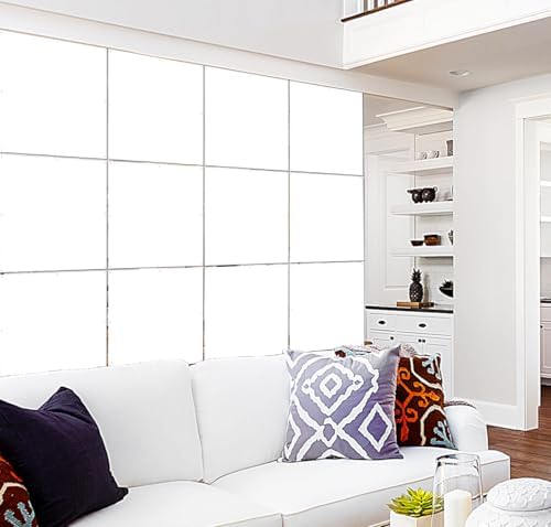 Lchen Solid Hanging Room Divider,12 Pieces Solid Board Screen Panels White Home Decoration Room Partition (White Board,15.7"x15.7"x0.03") by LCHEN