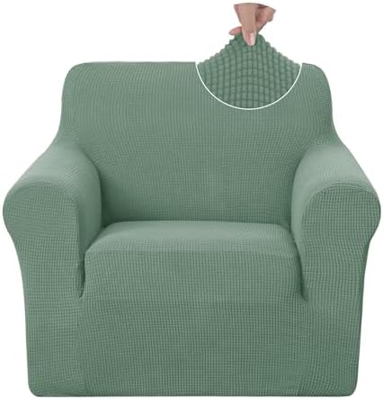 U-NICE HOME Stretch Recliner Chair Cover Armchair Slipcover, Cyan by U-NICEHOME