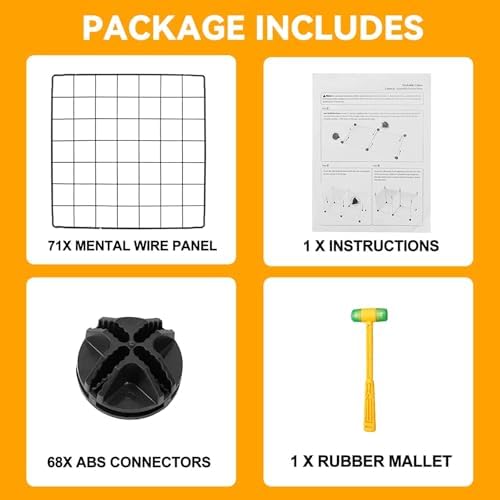 HUBSON Wire Cube Storage Organizer, Book/Toy/Craft/Potted Plants and petCloset Organizers and Storage Shelves, 20-Cube Freely Combinable Metal Grids Storage Shelf,Black Iron - Image 5