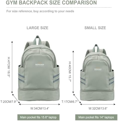 SYCNB Gym Backpack for Women with Shoes Compartment,Sports Backpack - Image 2
