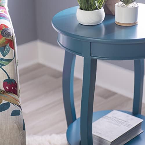 Powell Furniture Powell Teal Round Shelf Table - Image 5