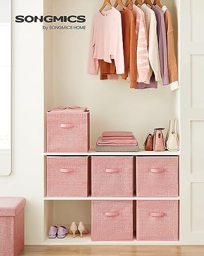 SONGMICS Storage Cubes, Set of 6, 13-Inch Foldable Closet Organizers - Image 2