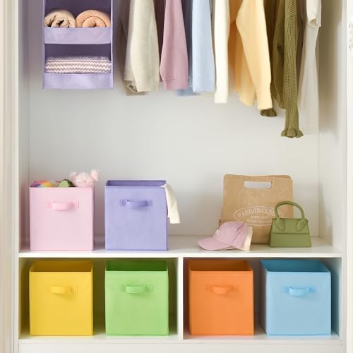 GRANNY SAYS 11x11 Storage Cube Organizers, Pastel Color, 6-Pack - Image 3