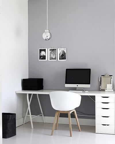 Peel and Stick Wallpaper Solid Color Grey Contact Paper Matte Wallpaper for Bedroom Bathroom Modern Wall Paper Removable Self-Adhesive Kitchen Wall Decor Vinyl Roll 17.3" x 394" - Image 5