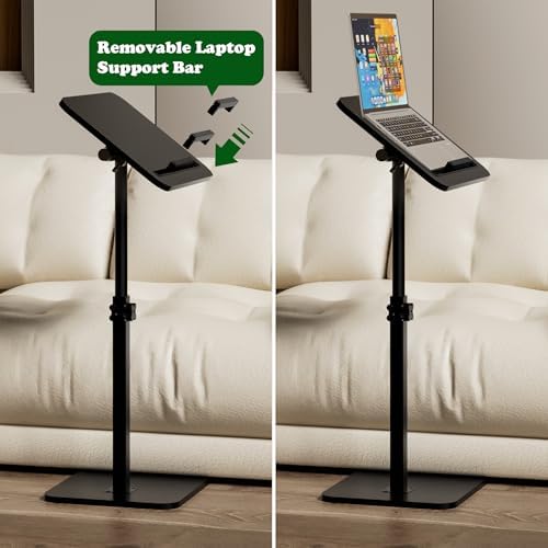 360° Swivel Sofa Side Table for Couch, Set of 2 - Image 5