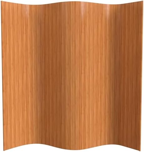 Red Lantern 7 ft. Tall Bamboo Wave Screen - Natural by RedLantern